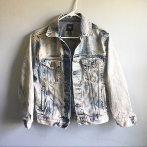 GAP White Wash Denim Jacket Sz XS